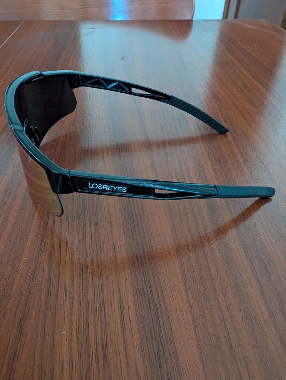 Los Reyes Prime Polarized Orange Wrap Sunglasses Pre Owned